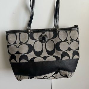 Coach Signature Stripe Sis Tote - New